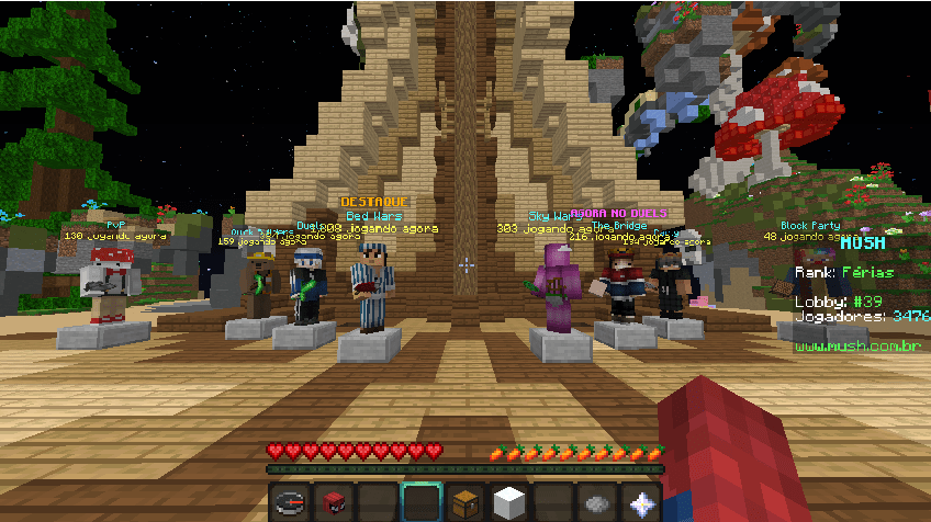 Minecraft: BED WARS - DEFENDA a SUA CAMA!!!