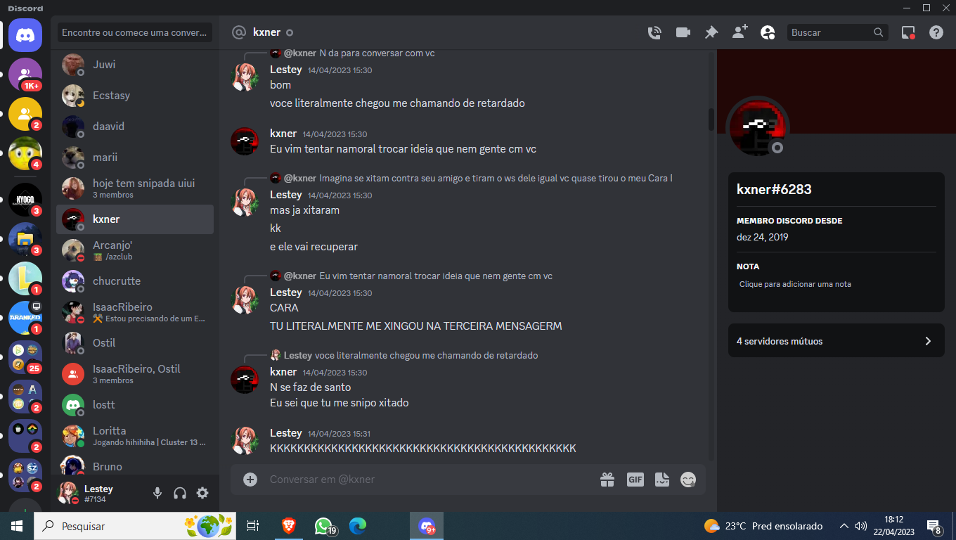 Olá pessoal estou aqui para divulgar nosso servidor do Discord o